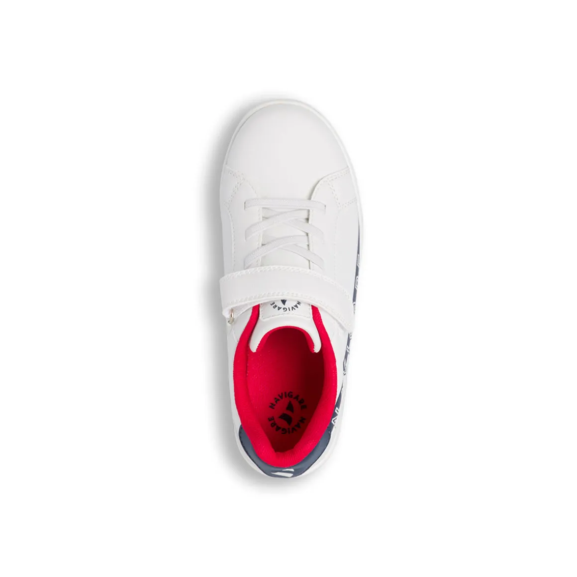 Sneakers bianche da Ragazzo con chiusura a strappo Navigare