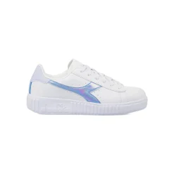 Sneakers bianche da Ragazza con logo azzurro Diadora