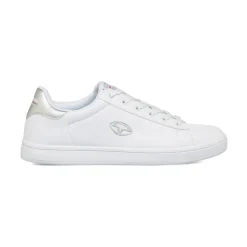 Sneakers bianche da ragazza con dettagli argento Soprani Sport