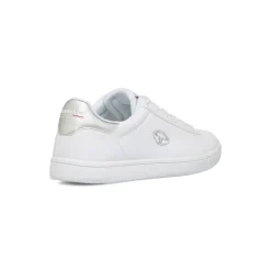 Sneakers bianche da ragazza con dettagli argento Soprani Sport