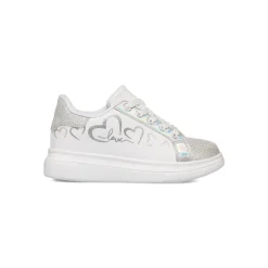 Sneakers bianche da ragazza con dettagli glitter Dieci Baci