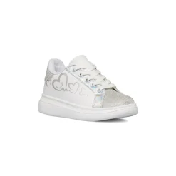 Sneakers bianche da ragazza con dettagli glitter Dieci Baci
