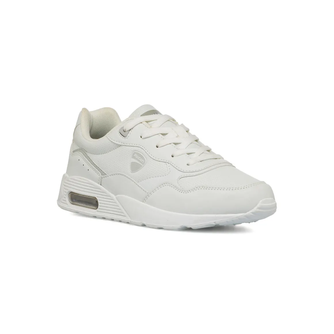 Sneakers bianche da ragazzo con ammortizzazione ad aria Ducati