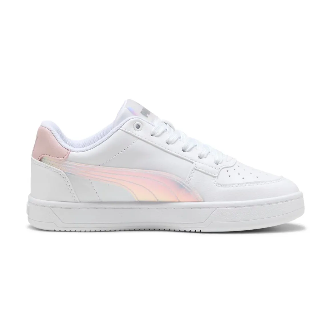 Sneakers bianche da ragazza con dettagli iridescenti Puma Caven 2.0