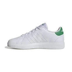 Sneakers bianche da ragazza con dettaglio verde adidas Advantage 2.0