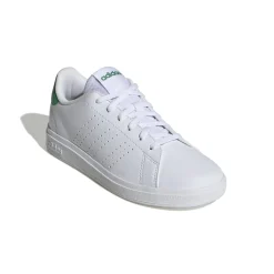 Sneakers bianche da ragazza con dettaglio verde adidas Advantage 2.0