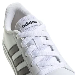 Sneakers bianche da ragazzo con strisce a contrasto adidas Grand Court 2.0 K