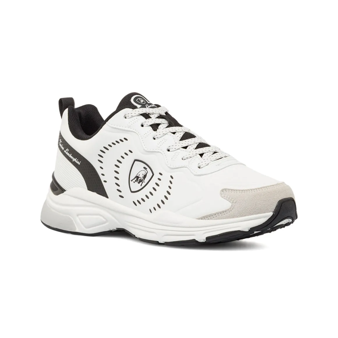Sneakers bianche da Uomo con suola alta Tonino Lamborghini