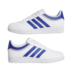Sneakers bianche da Uomo con dettagli blu HOOPS 4.0 adidas