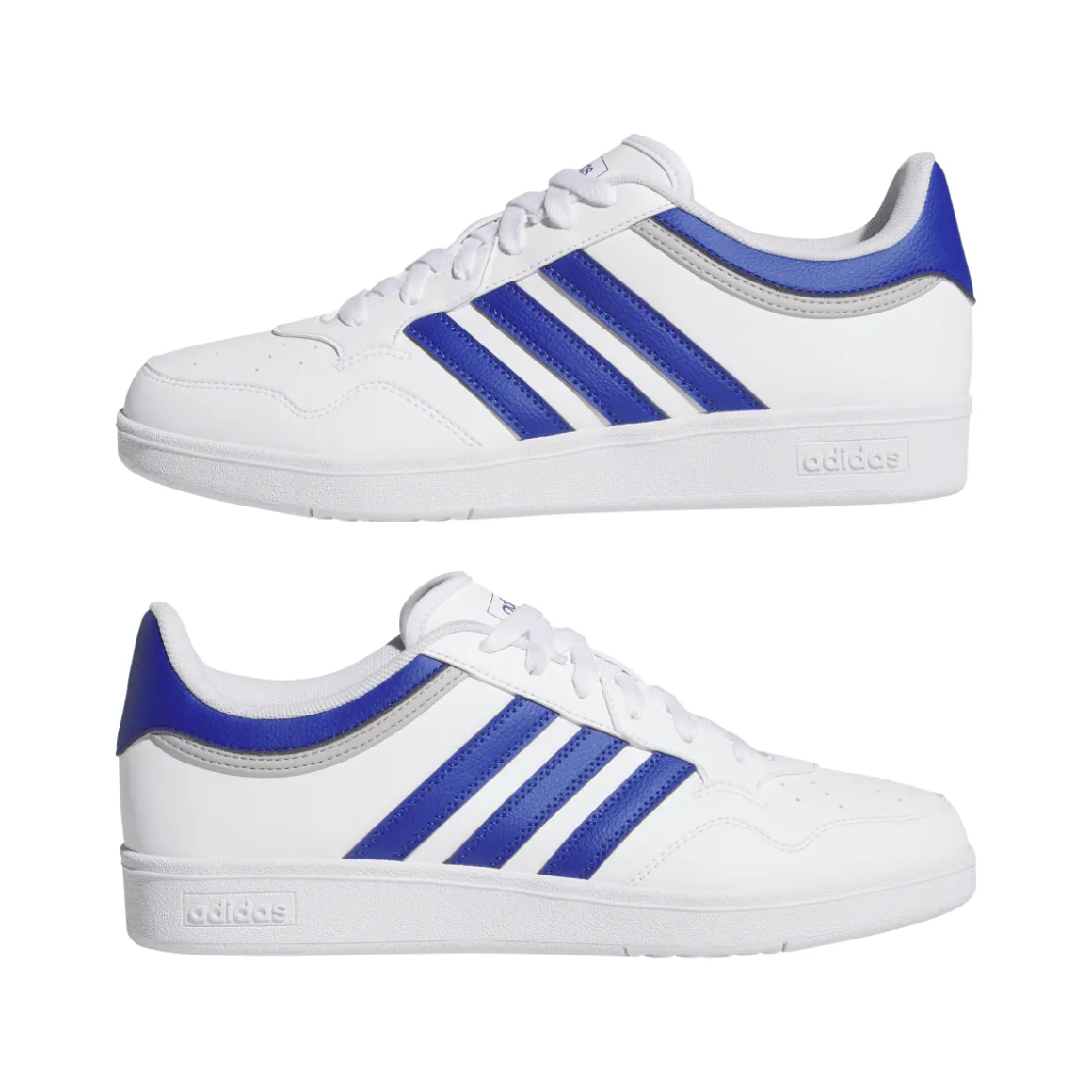 Sneakers bianche da Uomo con dettagli blu HOOPS 4.0 adidas