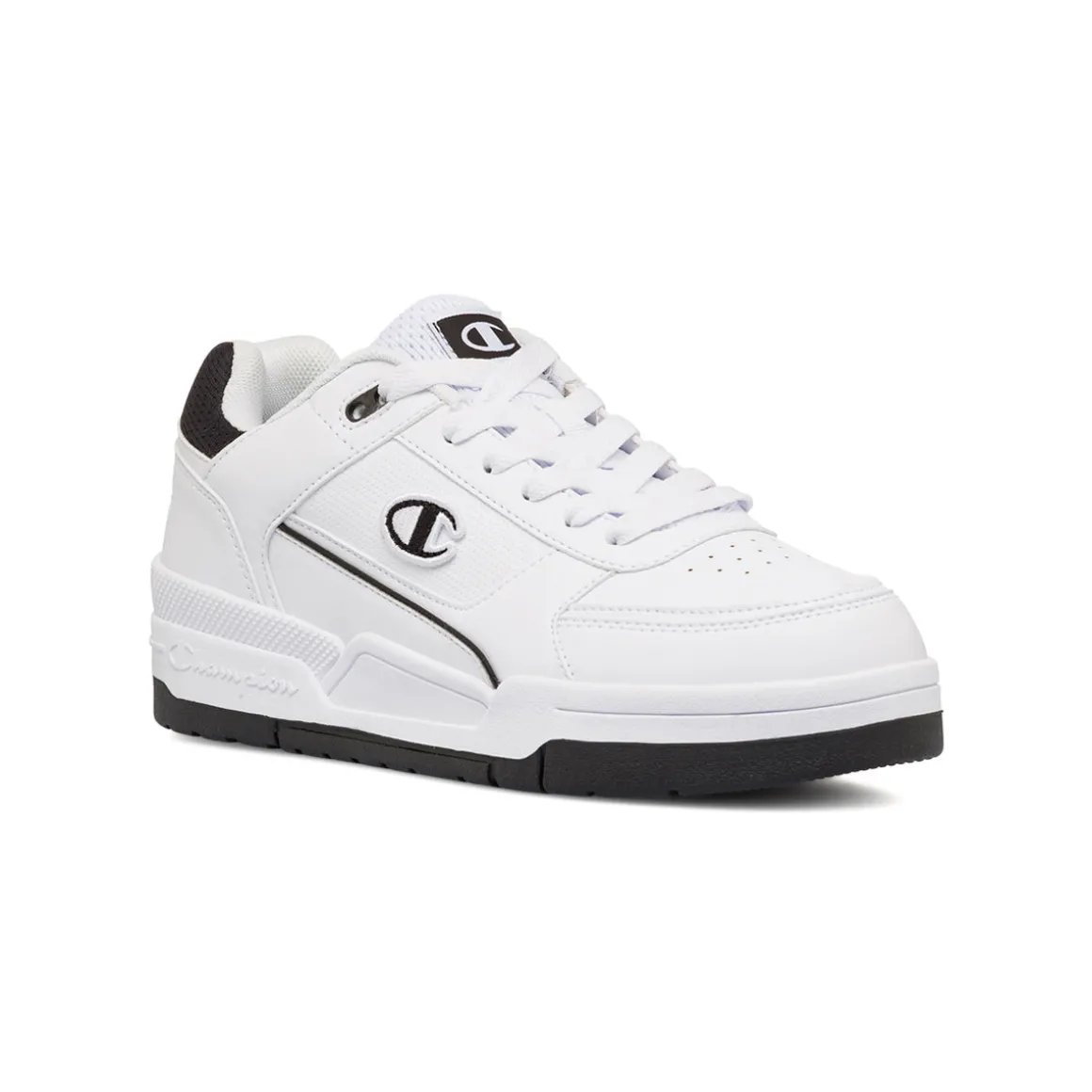Sneakers bianche da Uomo con logo e dettaglio nero Champion Heritage