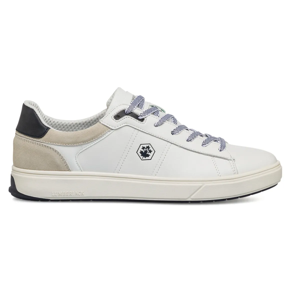 Sneakers bianche da uomo con logo laterale Lumberjack Marvin