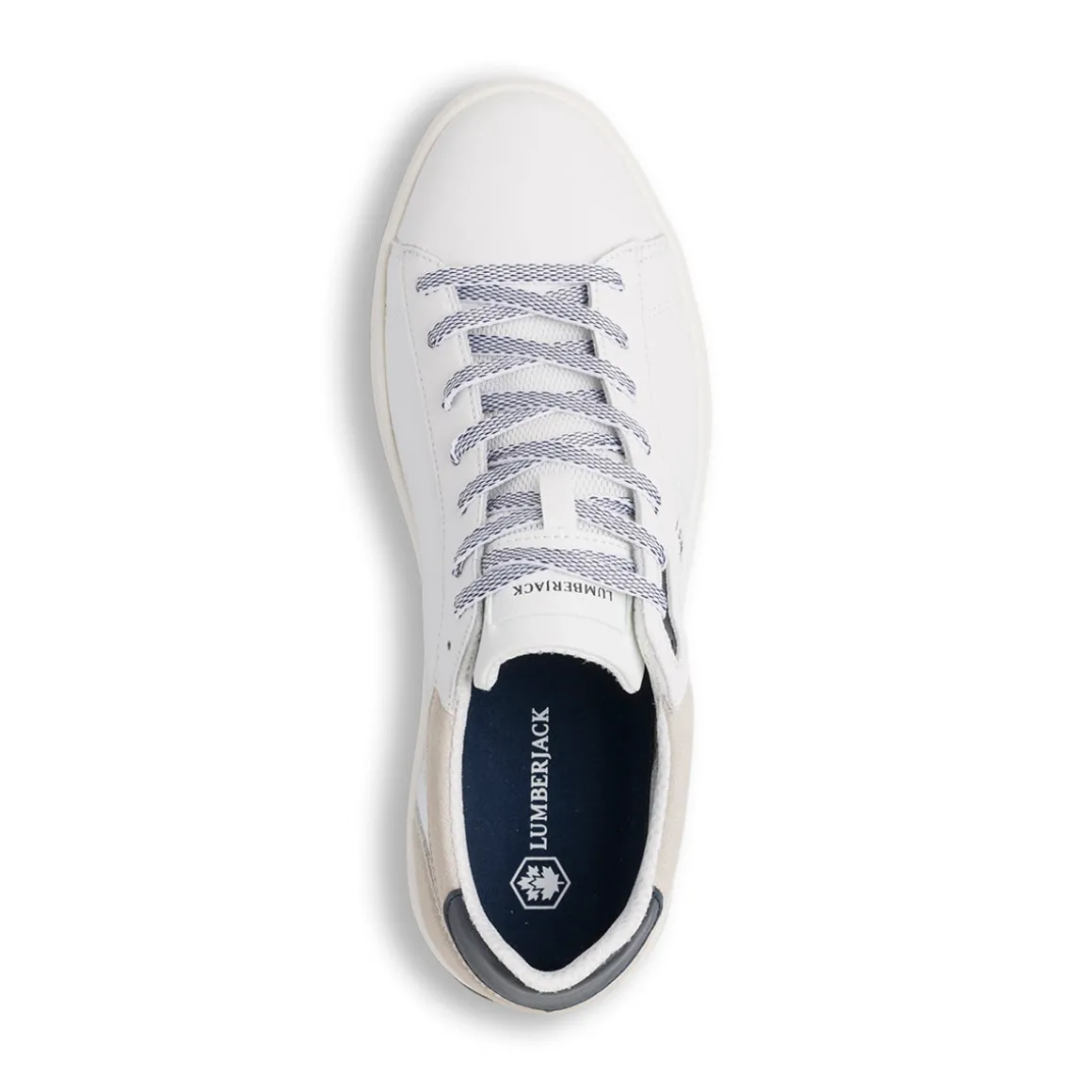 Sneakers bianche da uomo con logo laterale Lumberjack Marvin