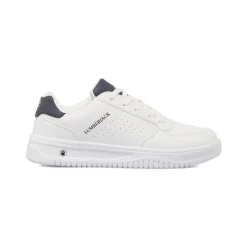Sneakers bianche da Uomo con logo laterale Lumberjack