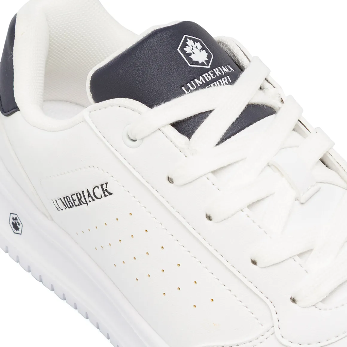 Sneakers bianche da Uomo con logo laterale Lumberjack