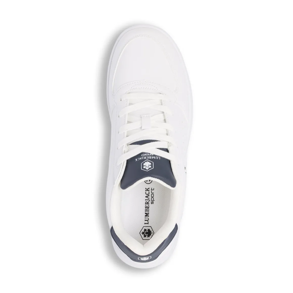 Sneakers bianche da Uomo con logo laterale Lumberjack