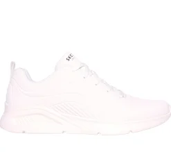 Sneakers bianche da uomo con sottopiede Memory Foam Skechers Uno Lite