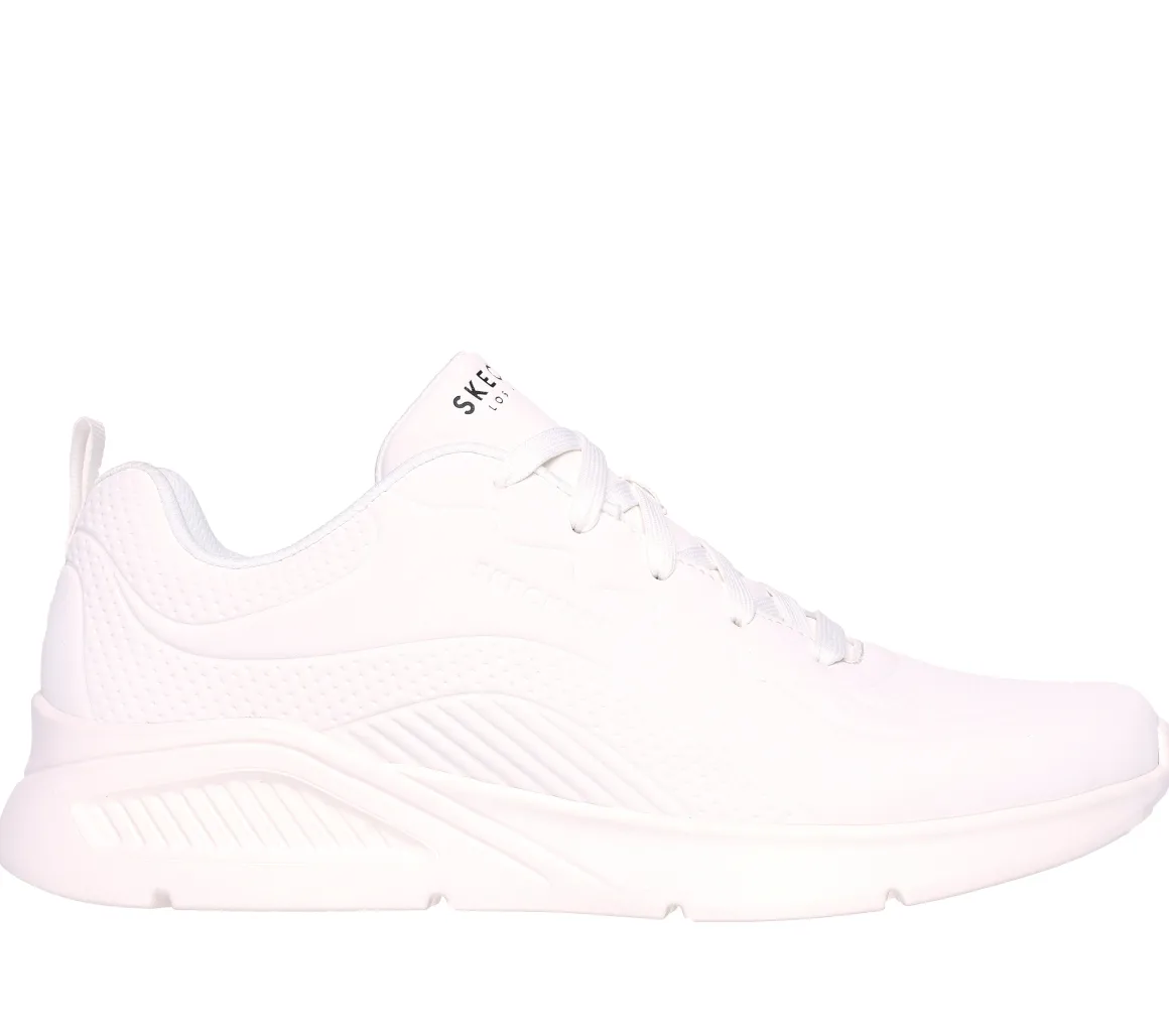 Sneakers bianche da uomo con sottopiede Memory Foam Skechers Uno Lite