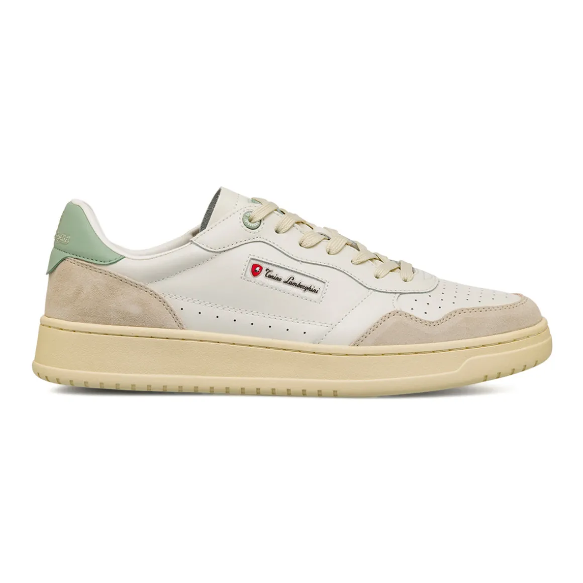 Sneakers bianche da Uomo con dettagli effetto scamosciato Tonino Lamborghini