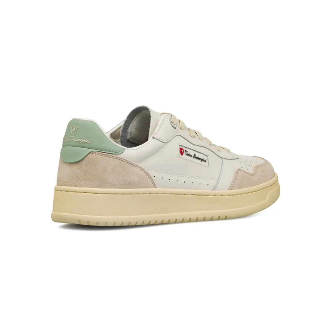 Sneakers bianche da Uomo con dettagli effetto scamosciato Tonino Lamborghini