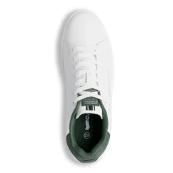 Sneakers bianche da uomo con dettaglio verde Gas