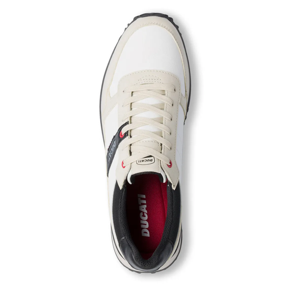 Sneakers bianche da Uomo con logo Ducati