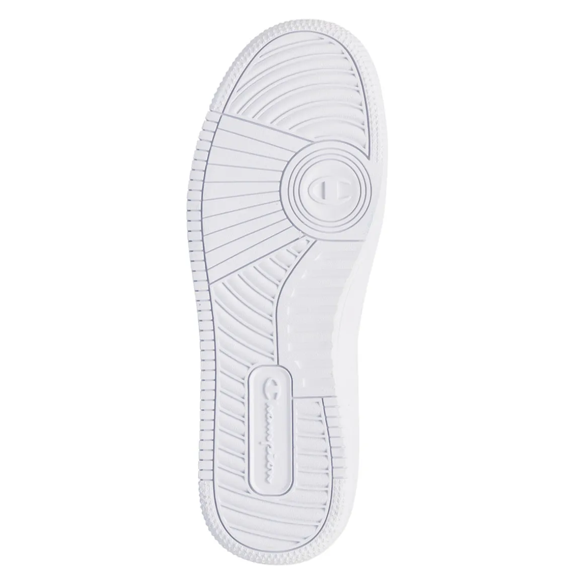 Sneakers bianche da uomo con logo laterale Champion Rebound Low