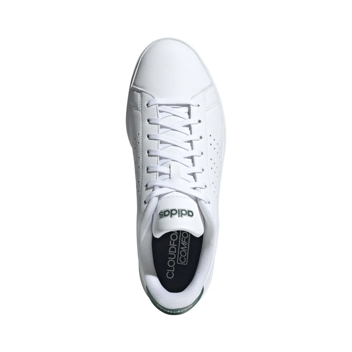Sneakers bianche da Uomo adidas Advantage 2.0 con dettagli traforati