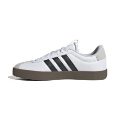 Sneakers bianche da uomo con strisce laterali nere adidas VL Court 3.0