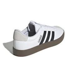 Sneakers bianche da uomo con strisce laterali nere adidas VL Court 3.0