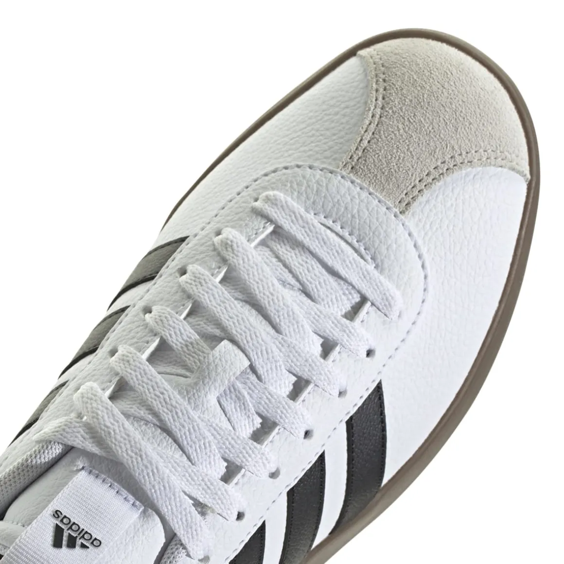 Sneakers bianche da uomo con strisce laterali nere adidas VL Court 3.0