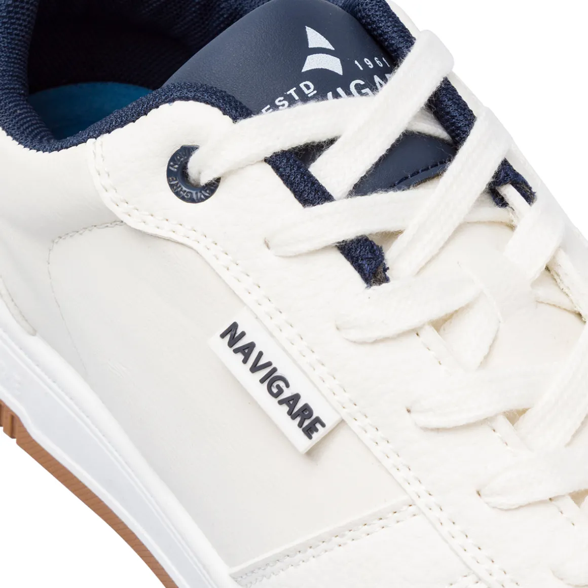 Sneakers bianche da Uomo con inserti in contrasto Navigare