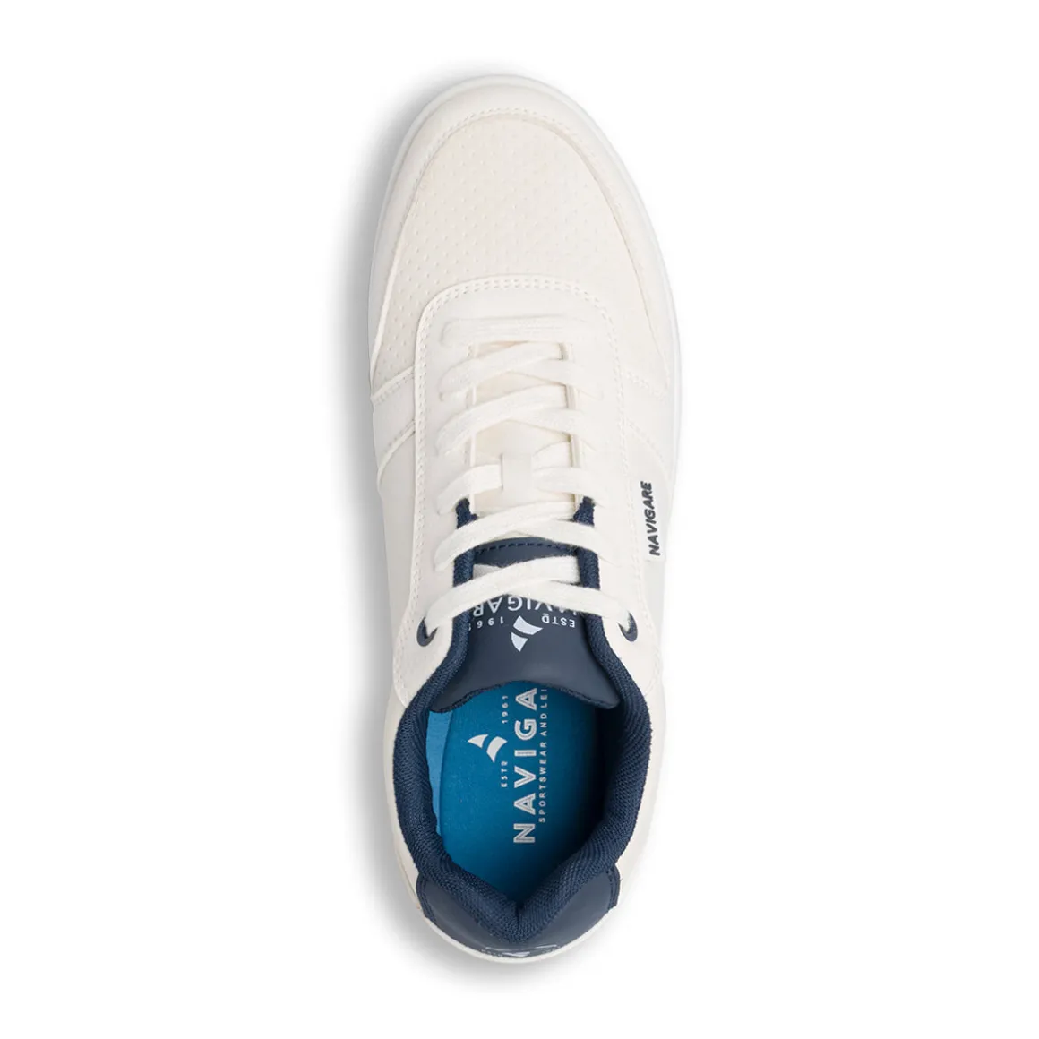 Sneakers bianche da Uomo con inserti in contrasto Navigare