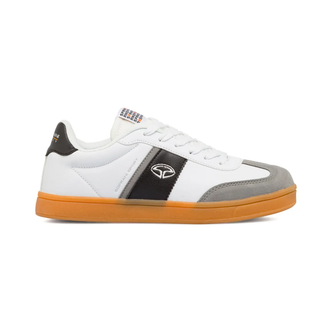 Sneakers Bianche da Uomo con Dettagli scamosciati Soprani Sport