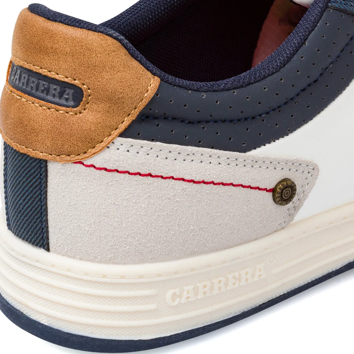 Sneakers bianche da Uomo con inserti effetto scamosciato Carrera Jeans