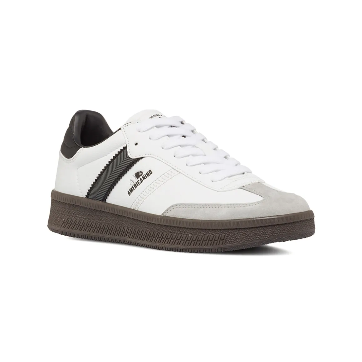 Sneakers bianche da Uomo con banda laterale Americanino
