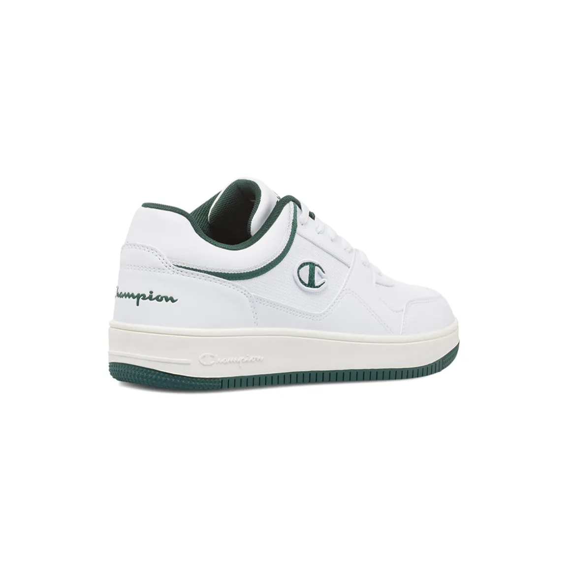 Sneakers bianche da uomo e dettagli verdi Champion RD18 Low