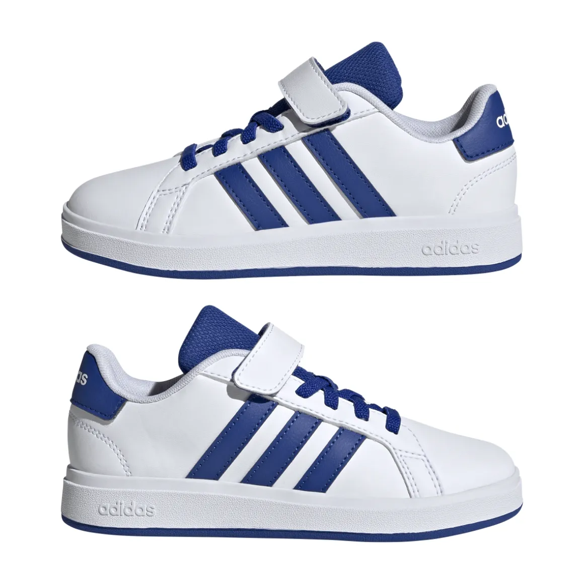 Sneakers bianche e blu da Ragazzo adidas GRAND COURT 00s EL C