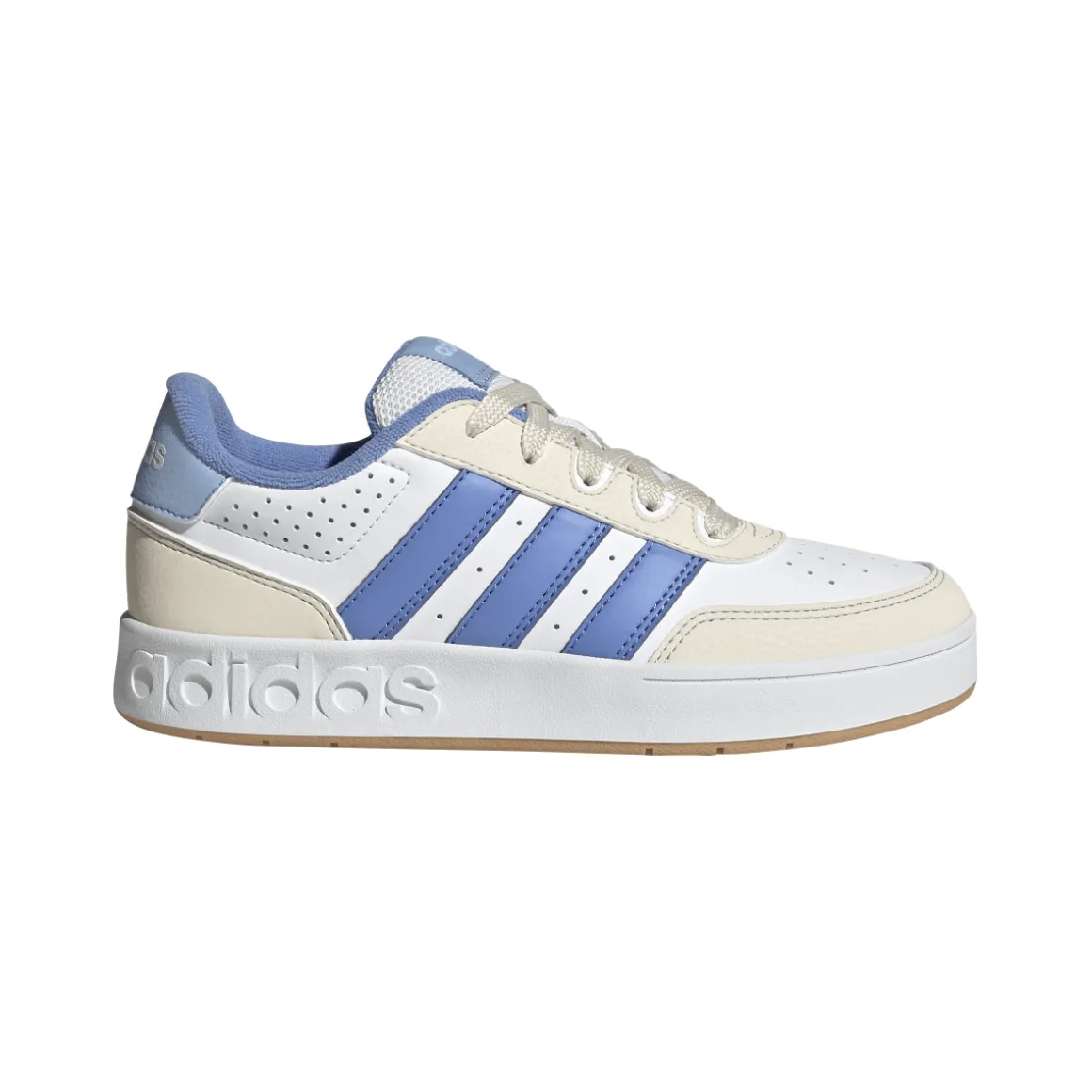 Sneakers bianche e blu da Ragazzo adidas BREAKBASE J