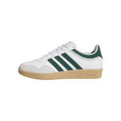 Sneakers bianche e con inserti verdi da Uomo adidas Hoops 4.0