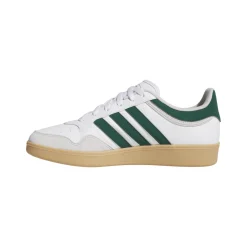 Sneakers bianche e con inserti verdi da Uomo adidas Hoops 4.0