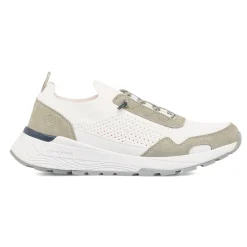 Sneakers bianche e grigie da Uomo con lacci elastici Lumberjack