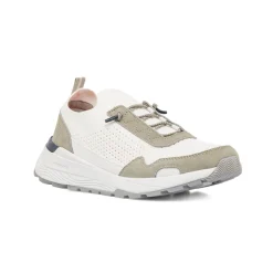 Sneakers bianche e grigie da Uomo con lacci elastici Lumberjack