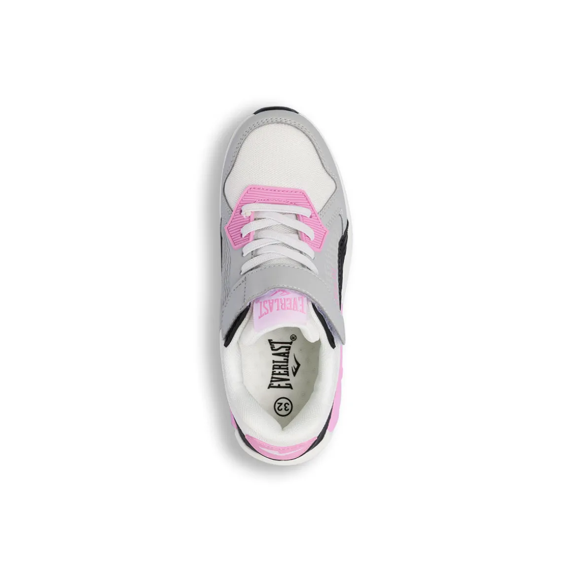 Sneakers bianche e grigie da ragazza con strappo Everlast