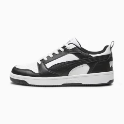 Sneakers bianche e nere da uomo Puma Rebound v6