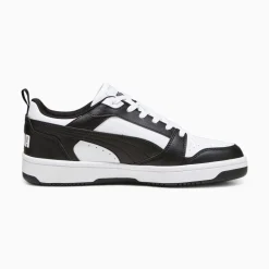 Sneakers bianche e nere da uomo Puma Rebound v6
