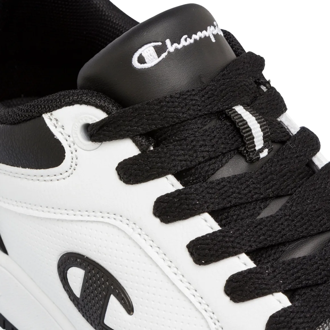 Sneakers bianche e nere da donna con logo Champion 2.0 Low