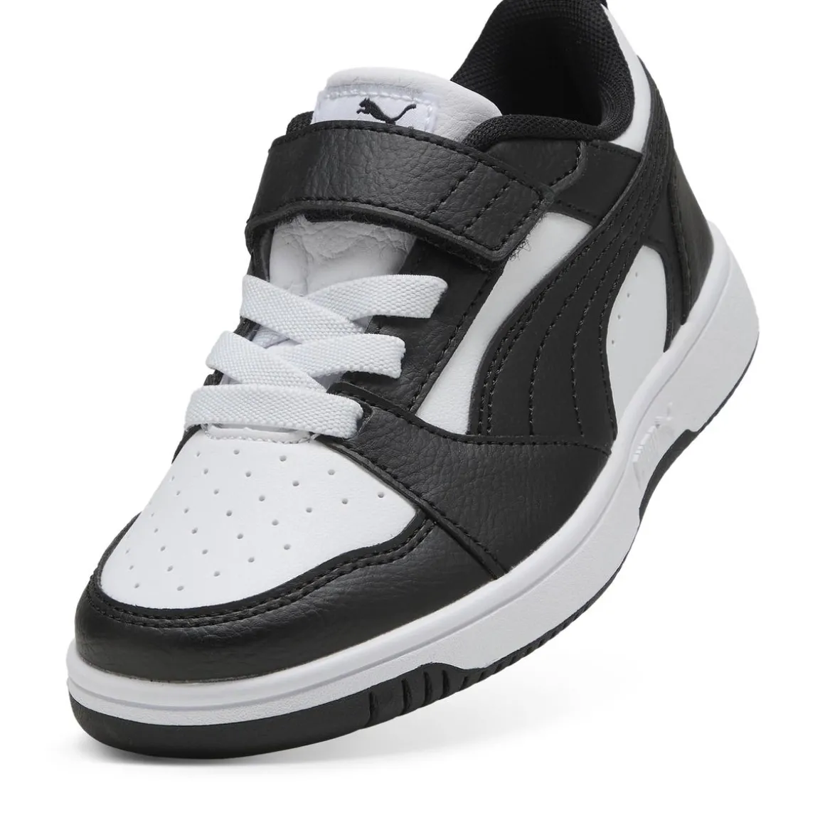 Sneakers bianche e nere da Bambino con chiusura a strappo Puma