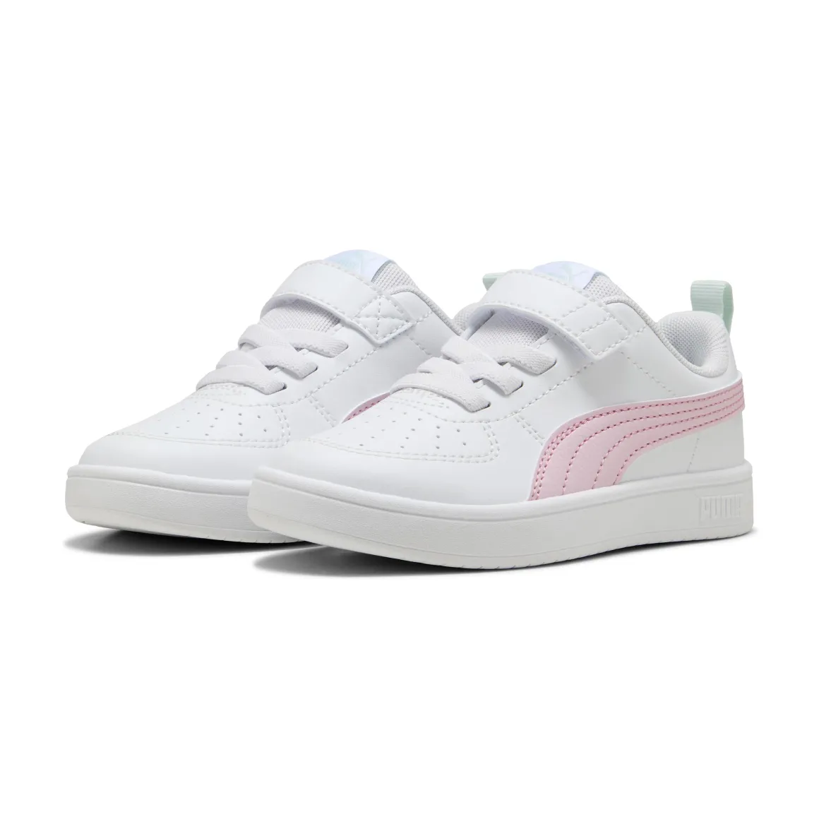 Sneakers bianche e rosa da Bambina con logo Puma Rickie