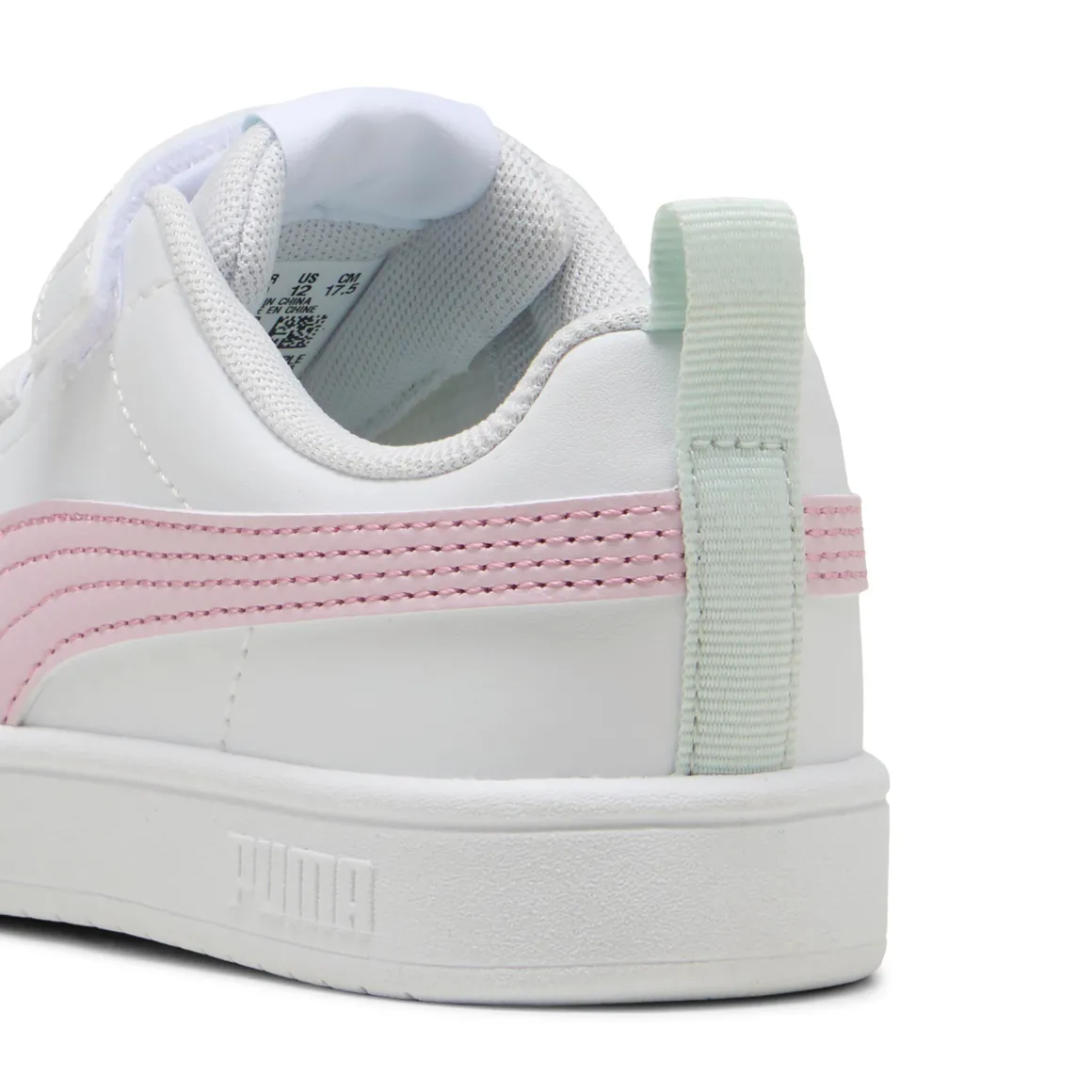 Sneakers bianche e rosa da Bambina con logo Puma Rickie